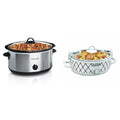 7 Quart Oval Manual Slow Cooker and 2.5 Quart Casserole Slow Cooker Z828750