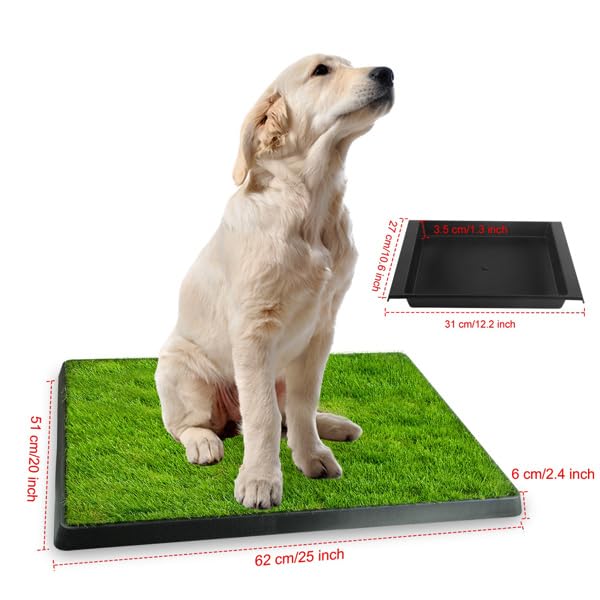 Dog Potty Tray with Artificial Grass V8474