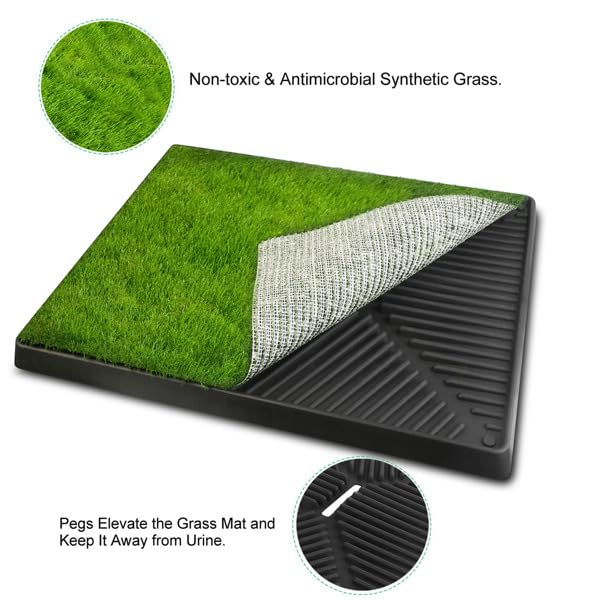 Dog Potty Tray with Artificial Grass V8474