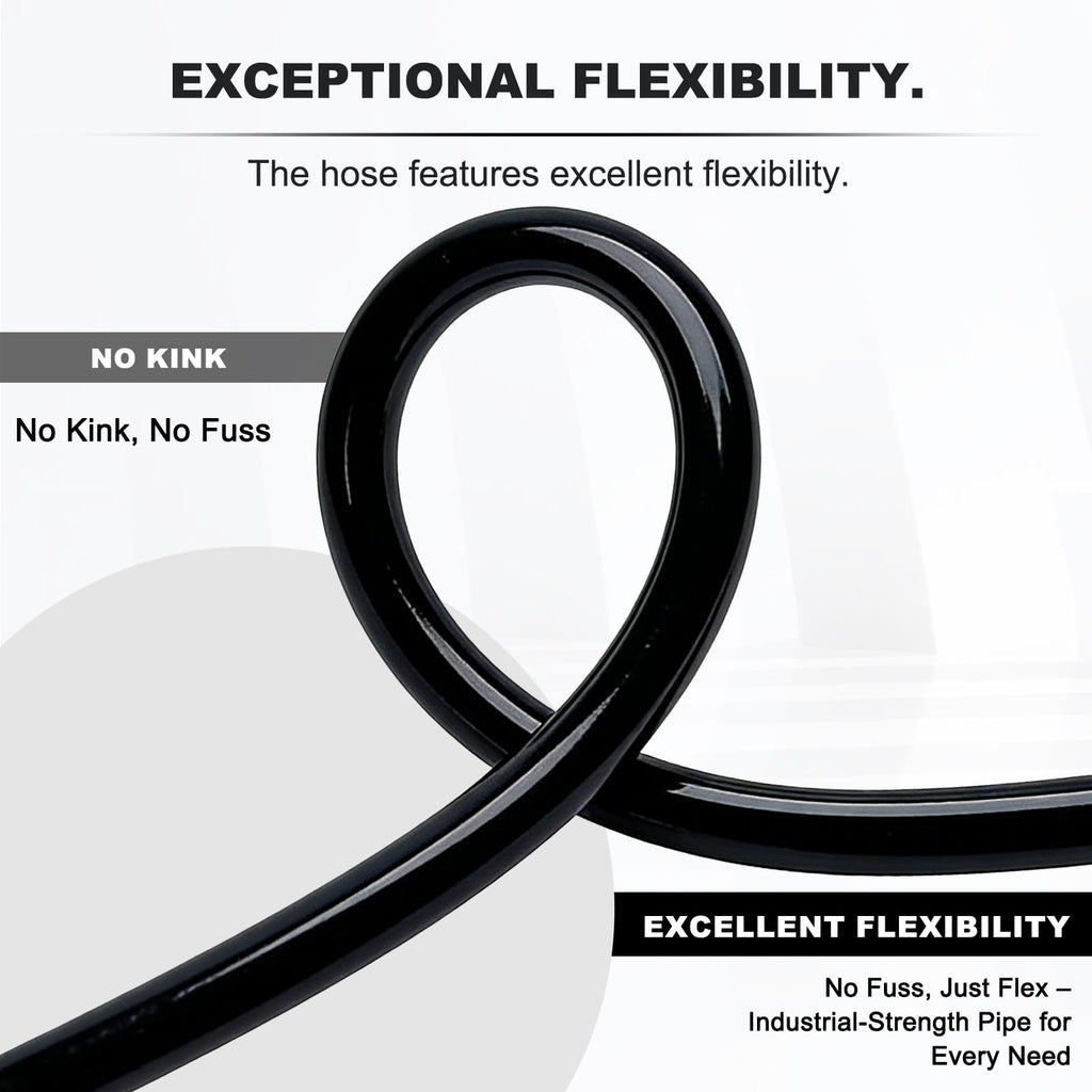 3/4 Inch ID x 100ft PVC Hose with 4 Stainless Steel Hose Clamps X736