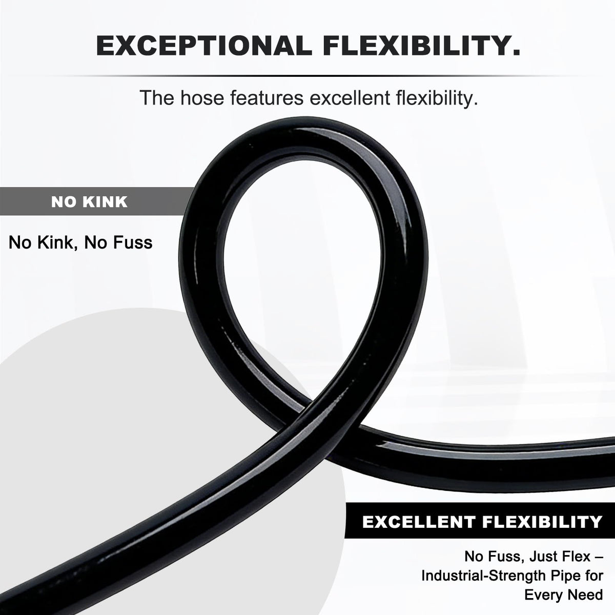 3/4 Inch ID x 100ft PVC Hose with 4 Stainless Steel Hose Clamps X736