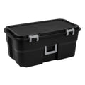 22 Gallon Black Wheeled Plastic Storage Trunk U16725