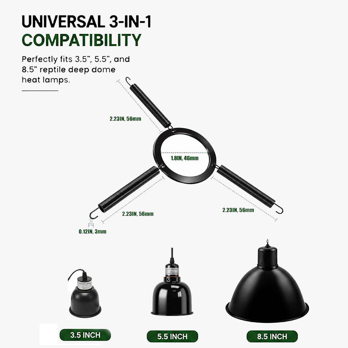 Black Lamp Fixture Mounting Spring Clips X310961