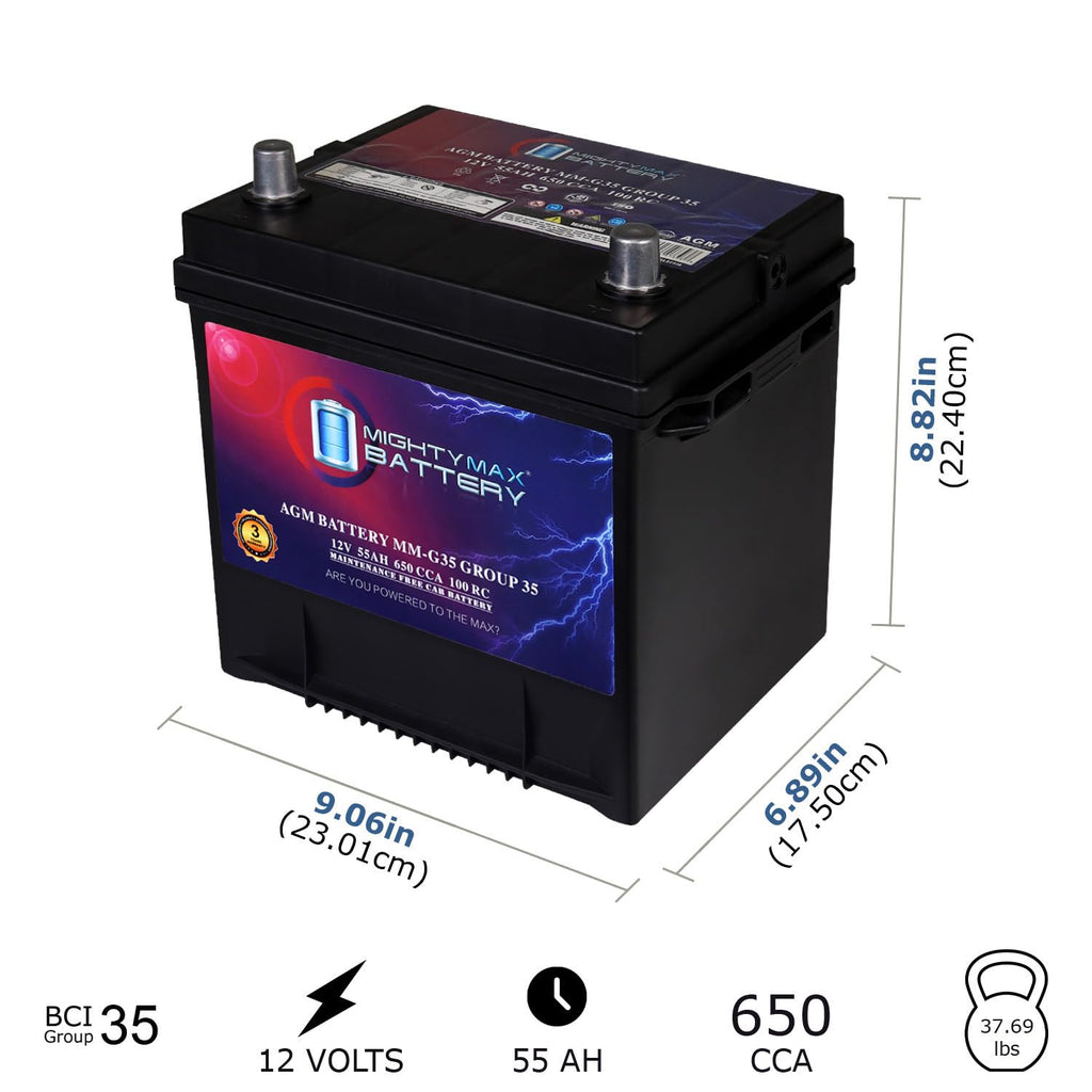 12V 55Ah AGM Replacement Battery J1659