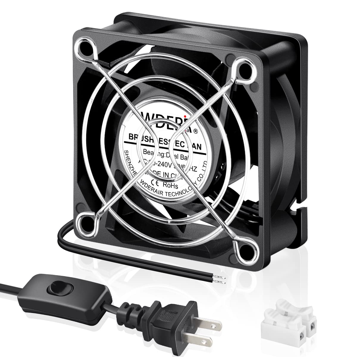 60mm x 25mm Mini Muffin Fan Cooling Axial AC I475