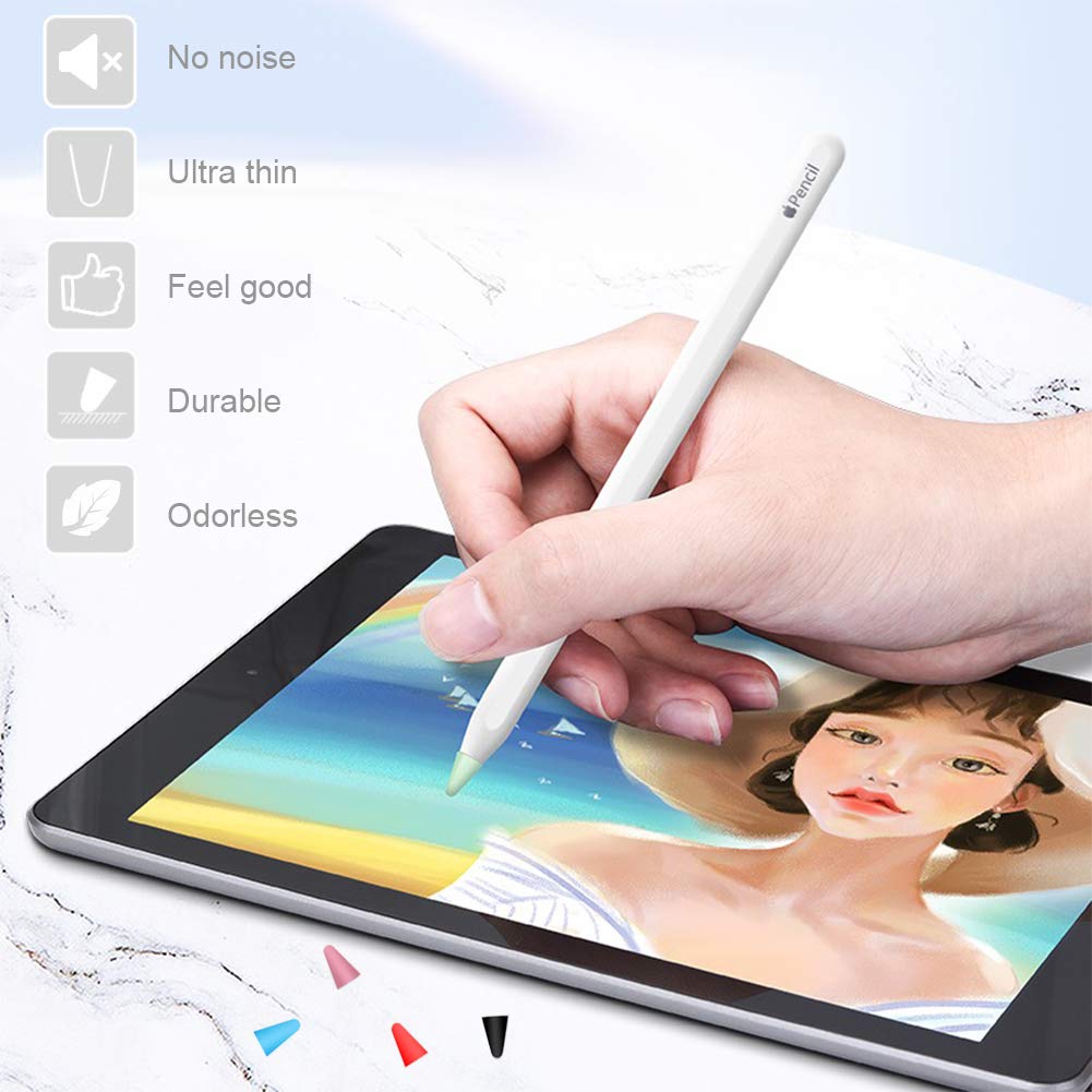 Silicone Pencil Tips Cover 60 PCS 10 Colors H246203