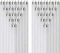 24 Inch T8 Fluorescent Tube Light Bulb 17W 1400 Lumens 5000K Bright White G13 Medium Bi-Pin Base 2 Foot Straight Linear Lamp Pack of 30 H431432