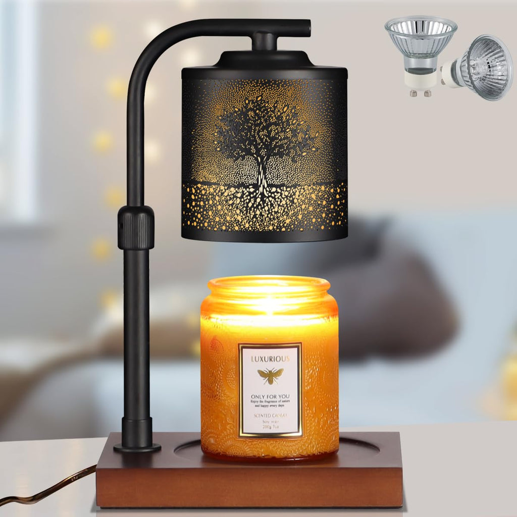 Electric Candle Warmer Lamp Adjustable Height Dimmable E349084