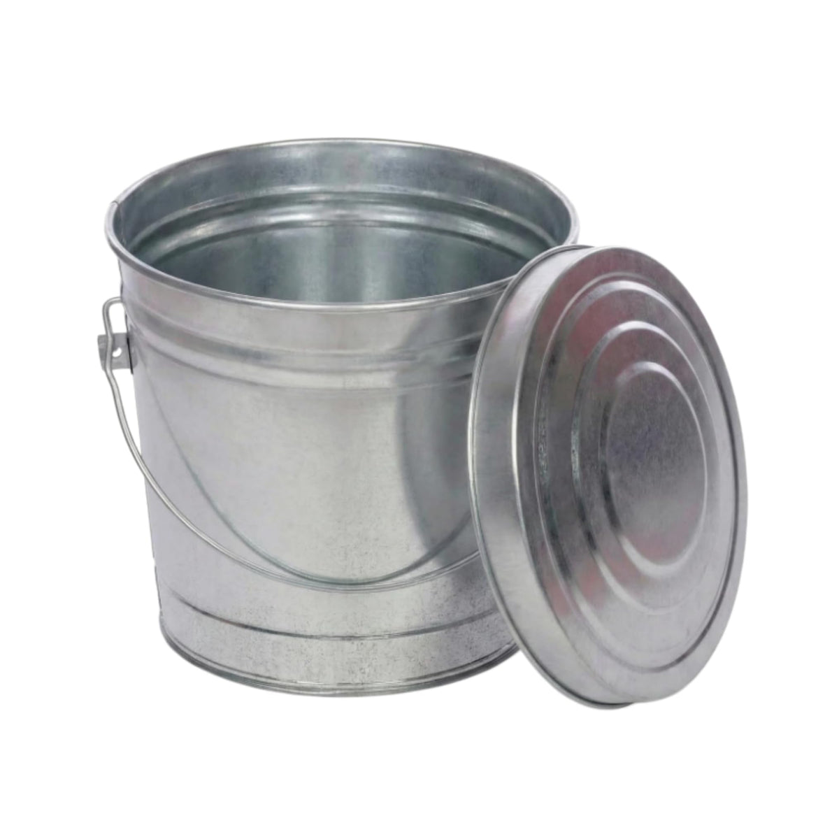 Galvanized Steel Storage Can with Locking Lid F9382