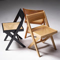 Teal Wood Folding Chair with Backrest D859