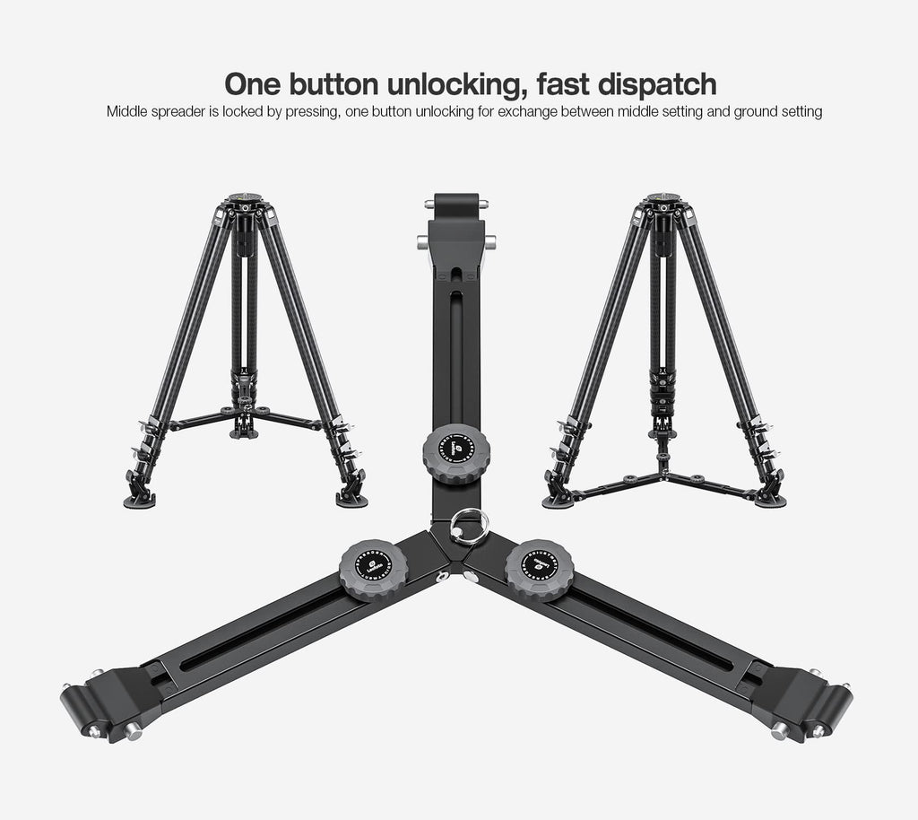 Carbon Fiber Twin Leg Video Tripod C2687