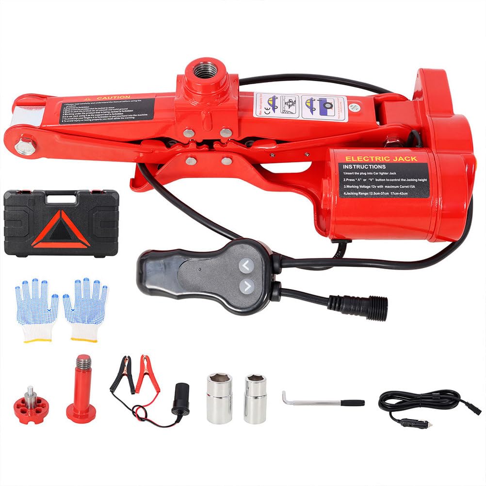 3 Ton Electric Scissor Jack Kit with Carry Case V78364