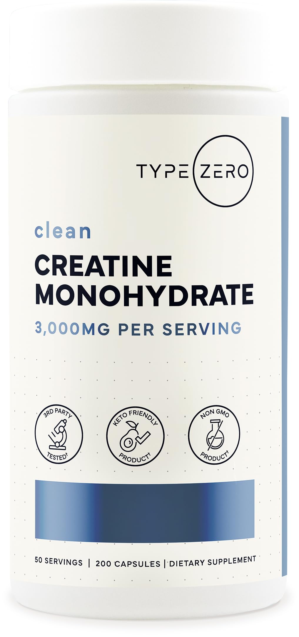 Creatine Monohydrate Capsules 3,000mg 200 Count L2646