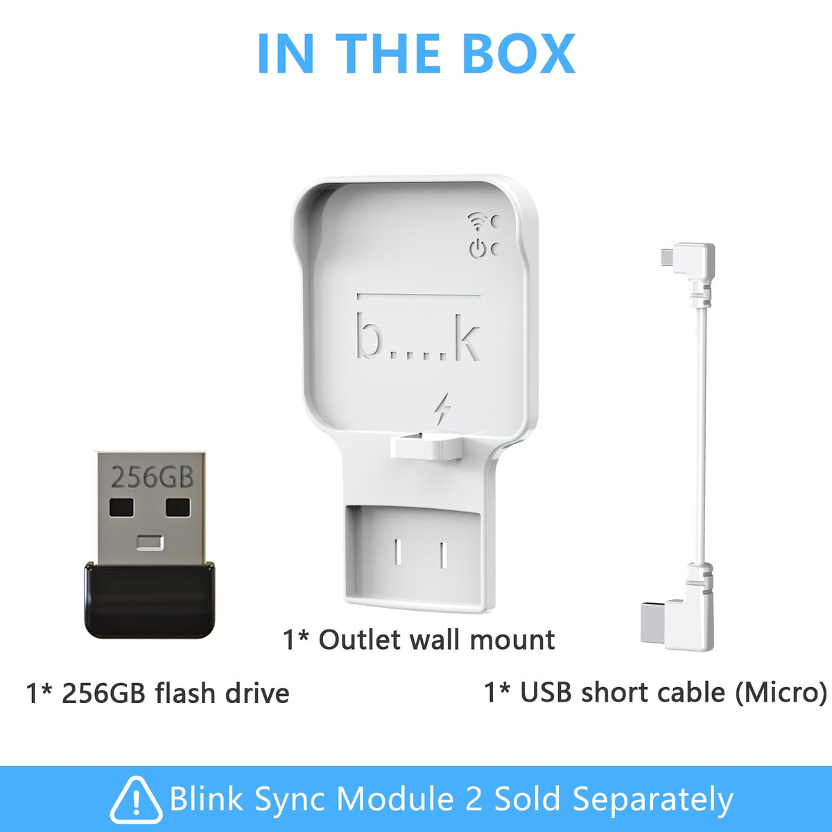 256GB USB Flash Drive with Outlet Wall Mount M178283