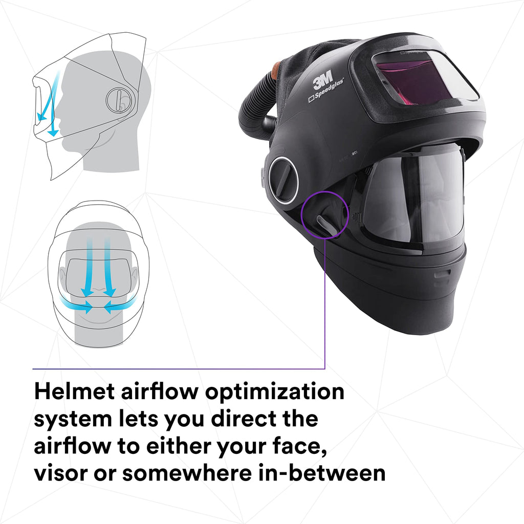 Heavy-Duty Welding Helmet with PAPR Assembly Q474