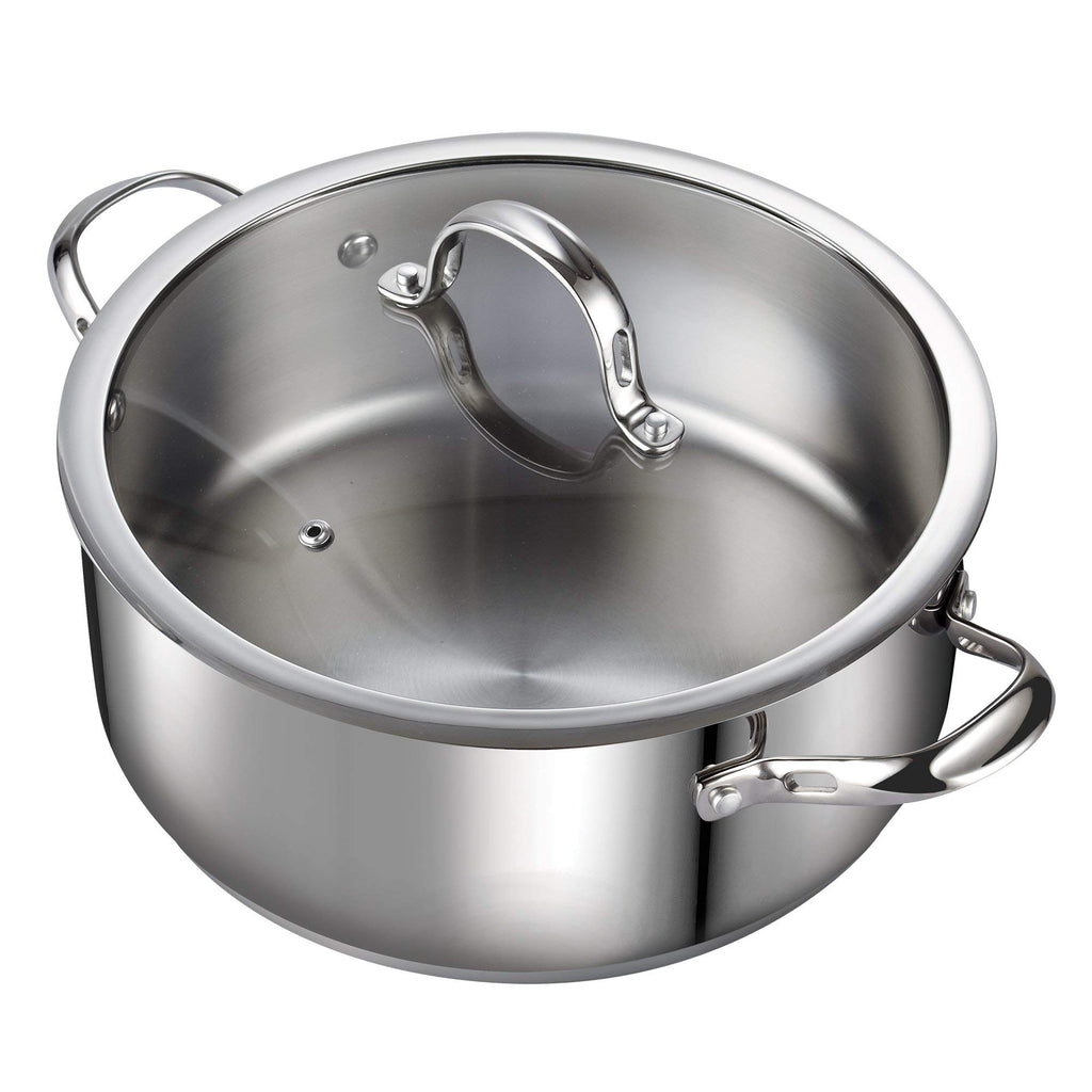 7 Quart Stainless Steel Stock Pot with Lid R605425
