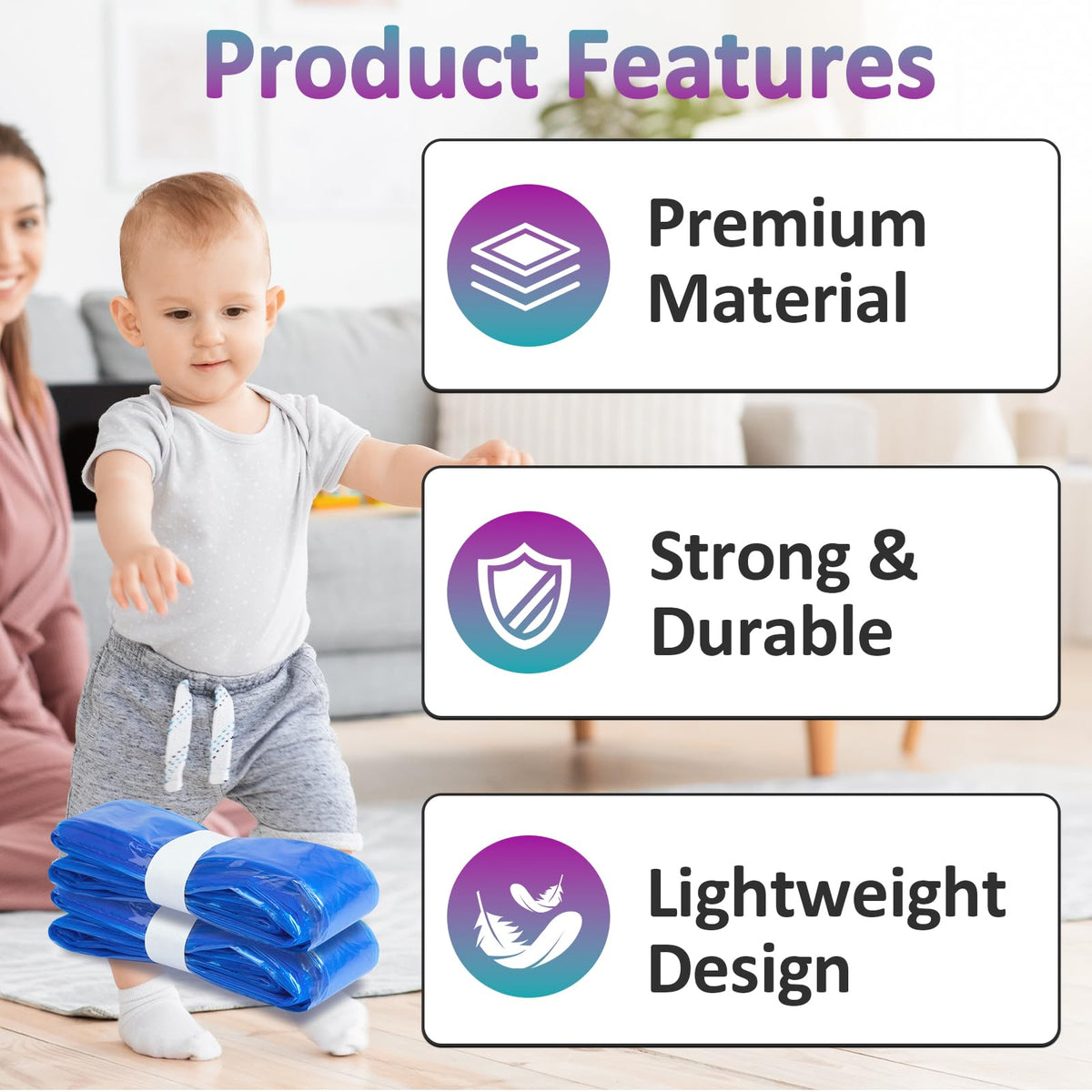 30 Pcs Leakproof Diaper Pail Refills D10259