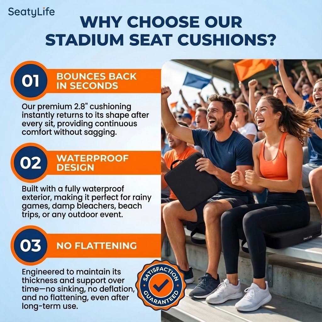 Extra Thick Stadium Seat Cushion W320749