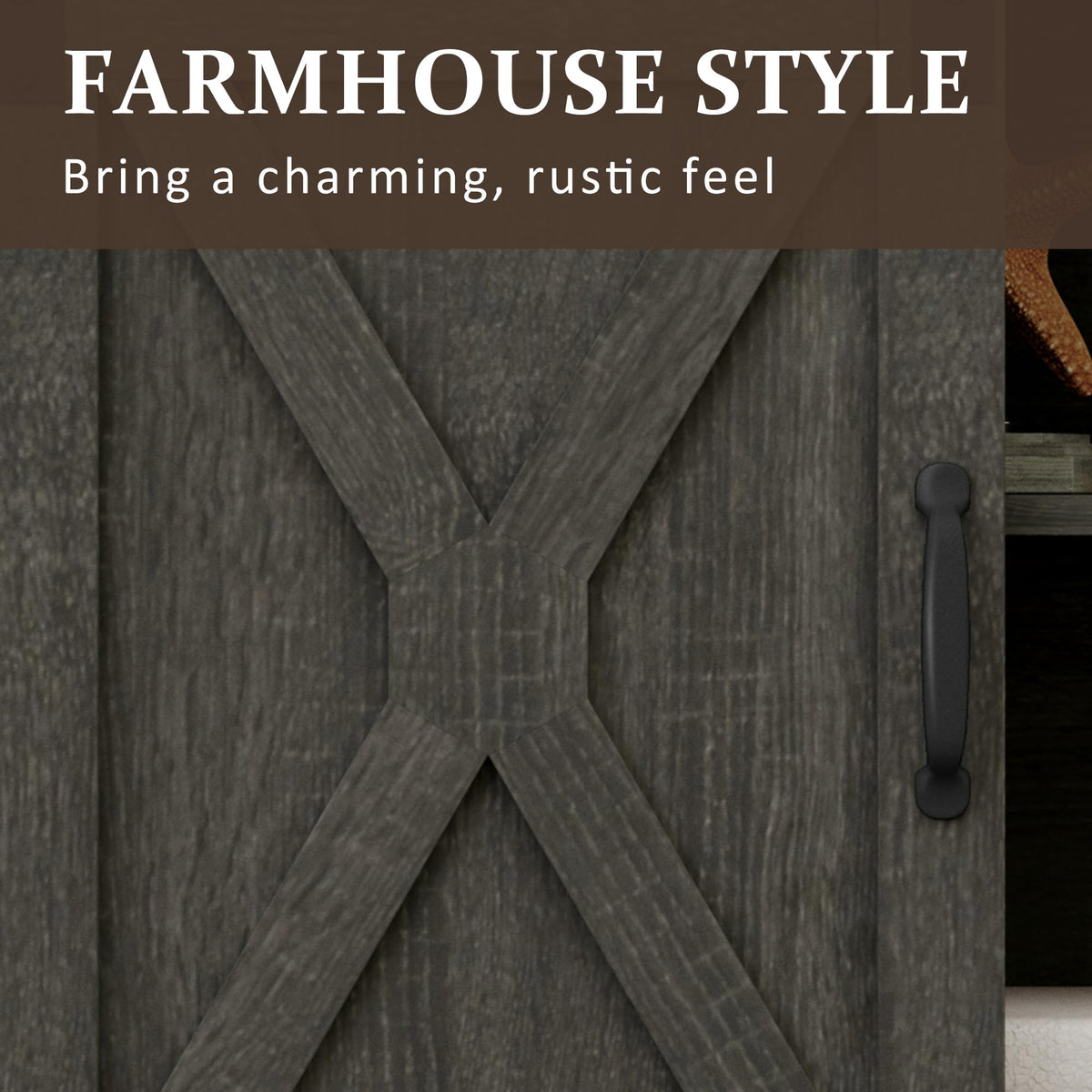 Farmhouse TV Stand for 65+ Inch TV A636670