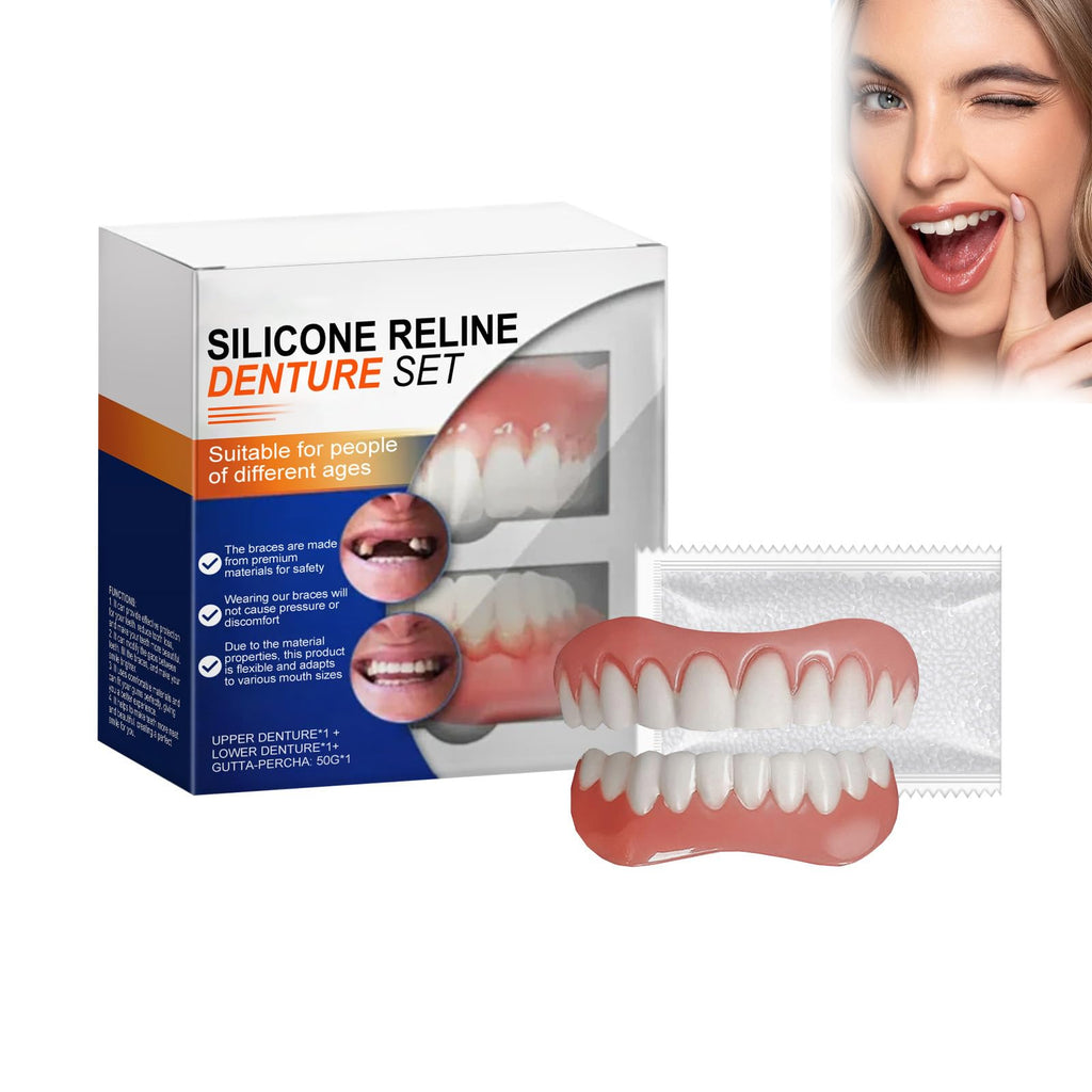 Full Denture Set Silicone Reline Kit 1 Ounce E121955