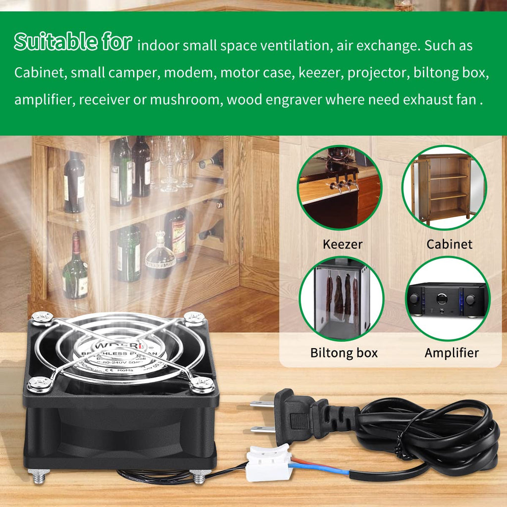 60mm x 25mm Mini Muffin Fan Cooling Axial AC I475