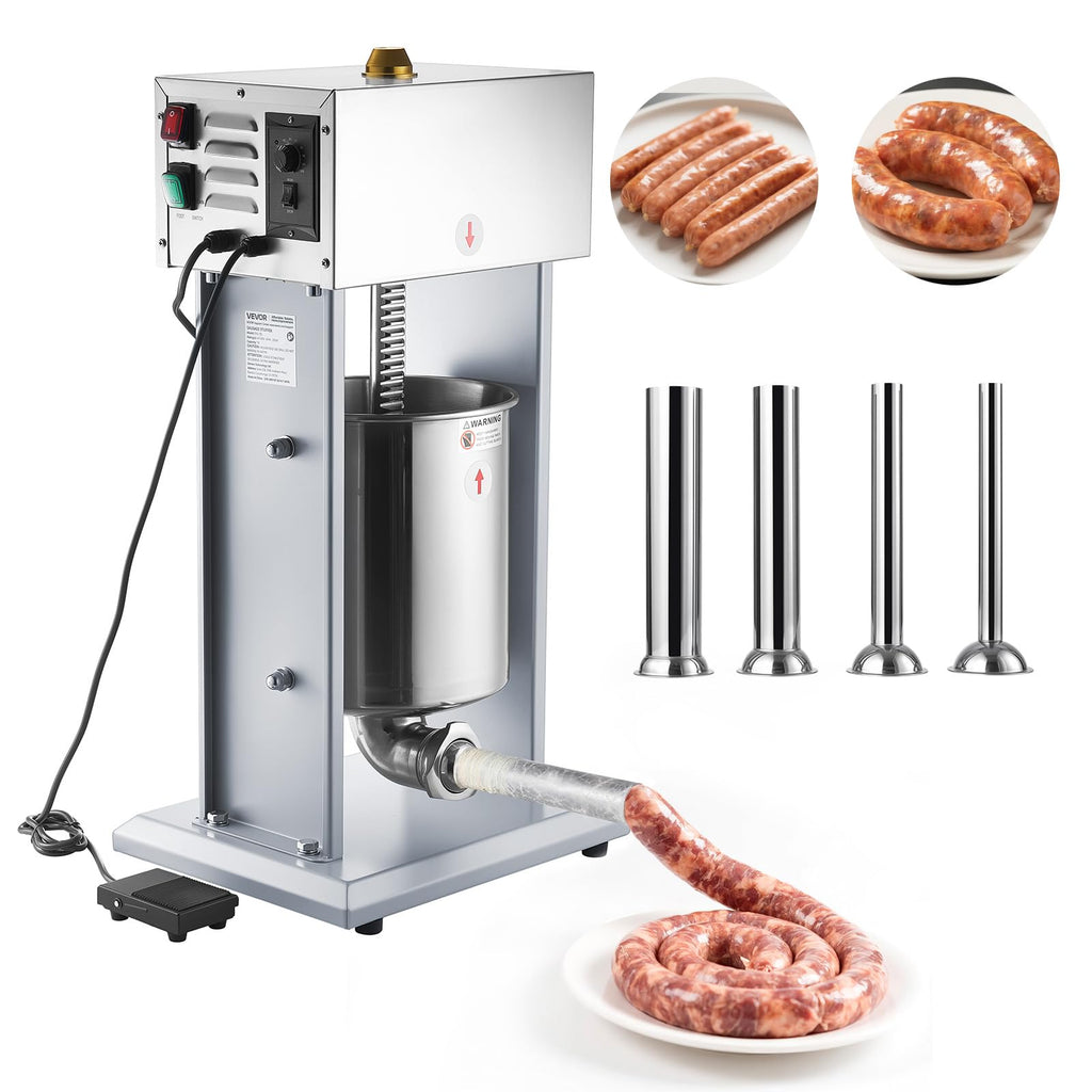Electric Stainless Steel Sausage Stuffer with Foot Pedal H572895