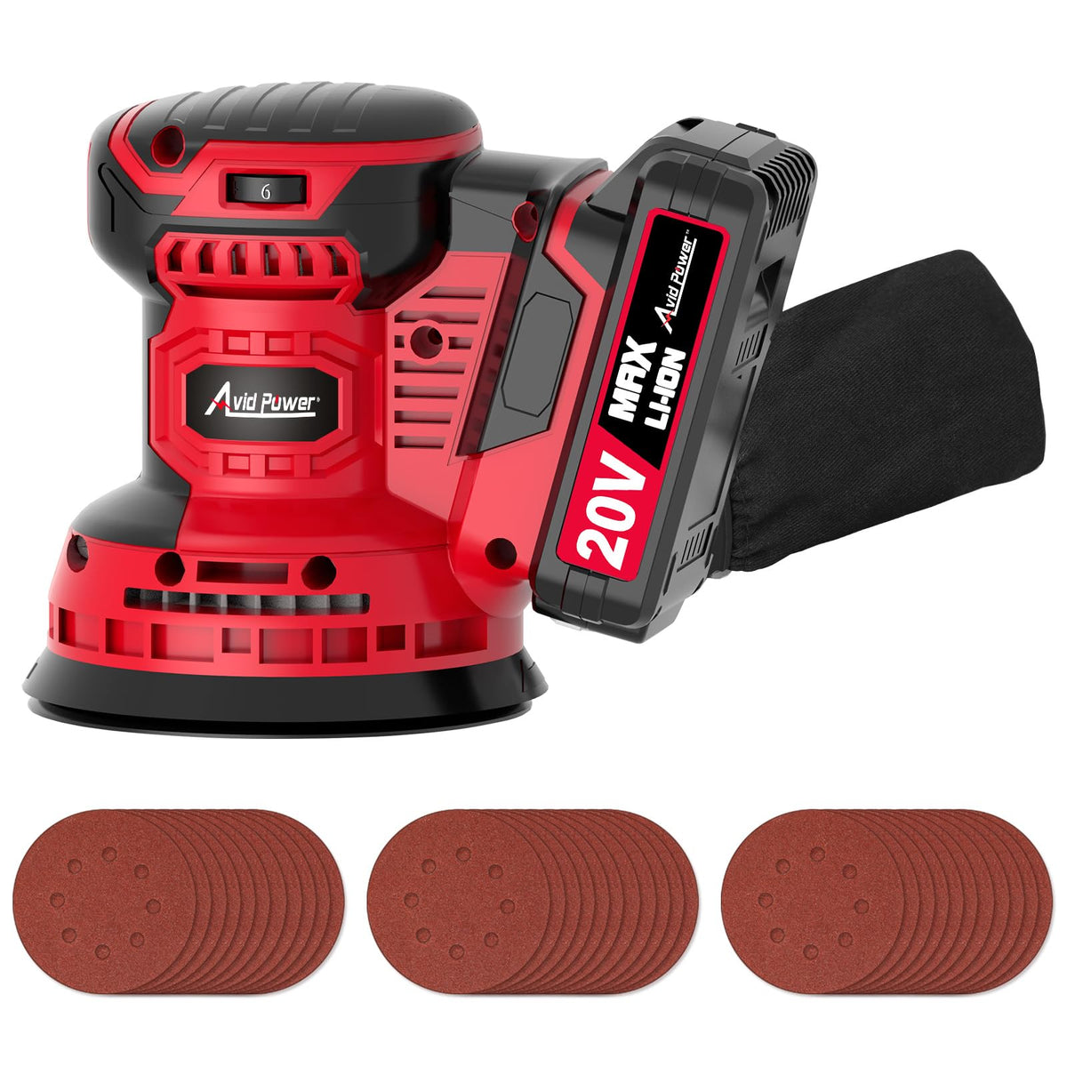 20V Cordless Random Orbital Sander 5” E3423