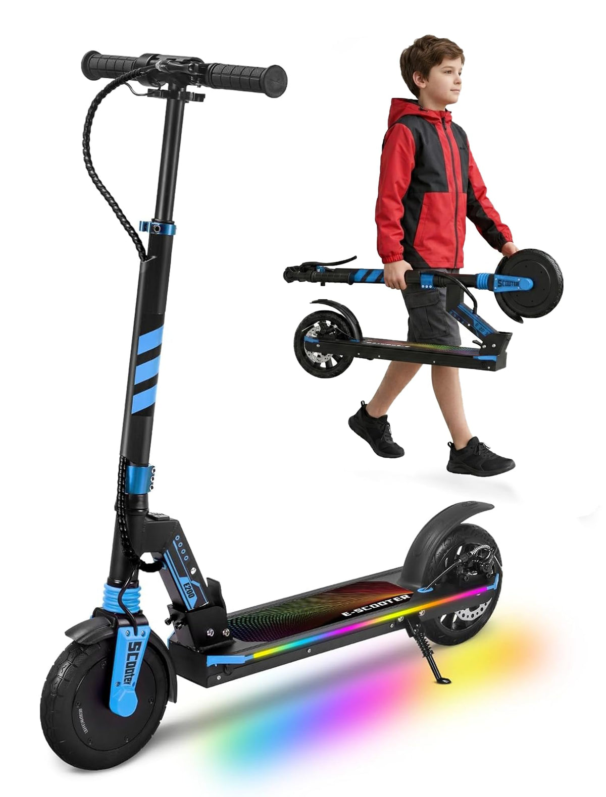 Electric Scooter Kids 8-16, 8-8.5" Solid Tires, 200-350W, UL2272 C1563