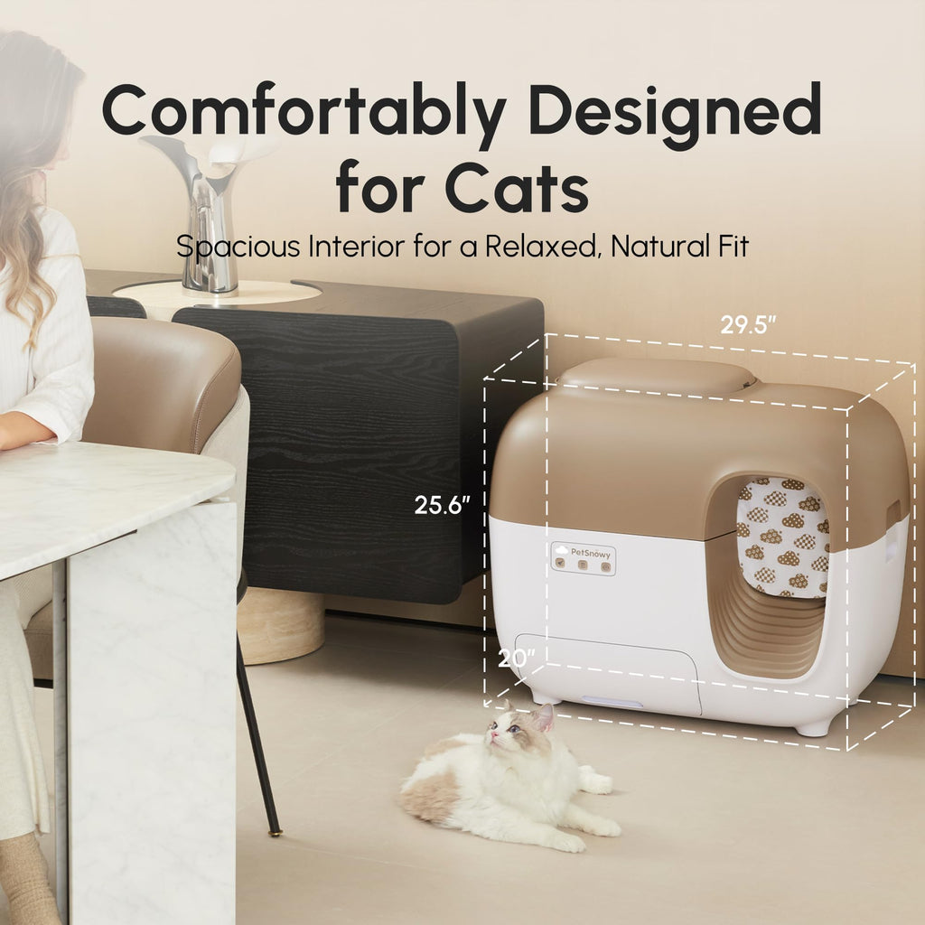 Self-Cleaning Automatic Cat Litter Box with Odor Control S5876