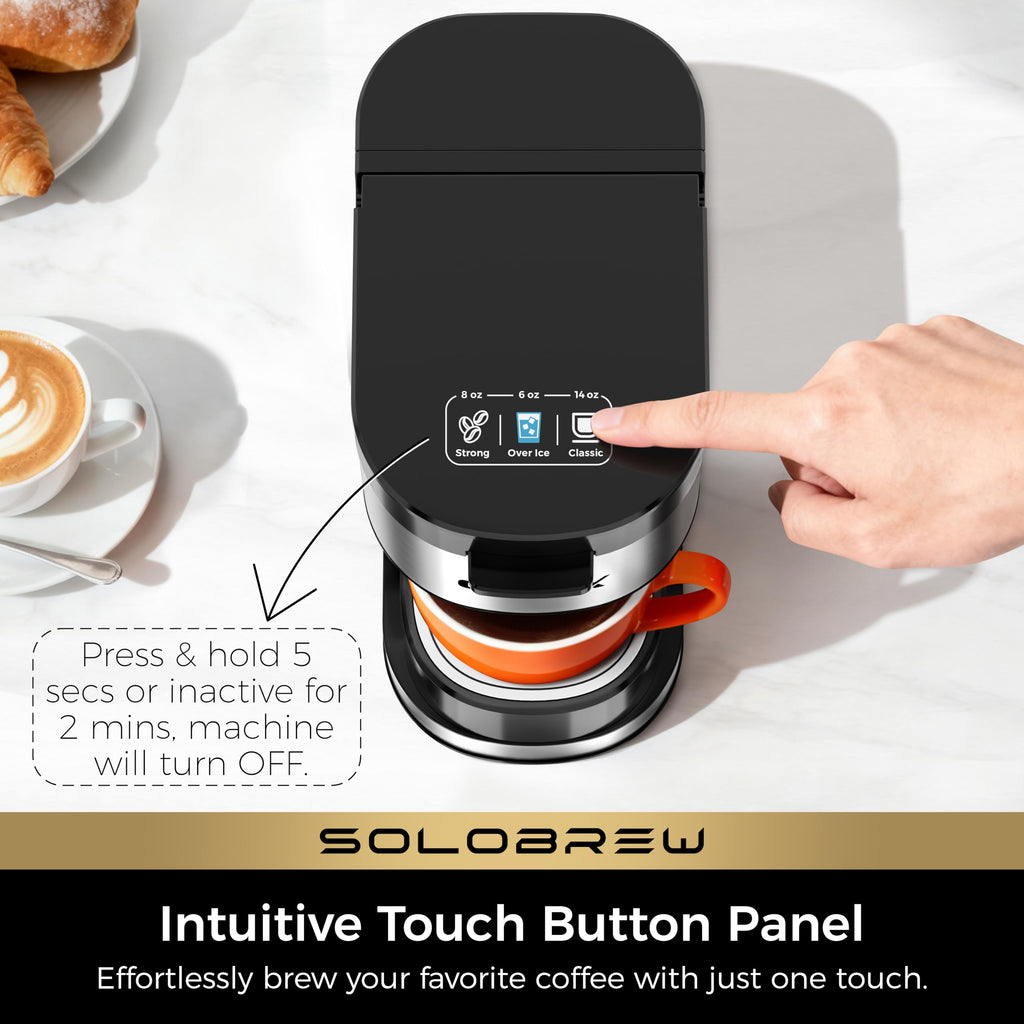 Single Serve Coffee Maker with Ground Filter D8474