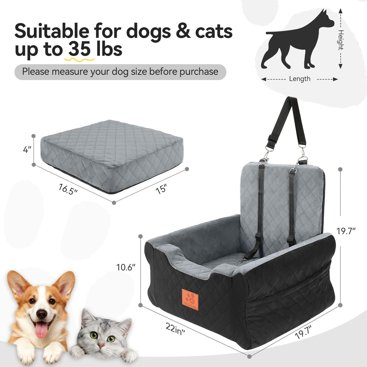 Dog Car Seat Under 35 lbs M28534