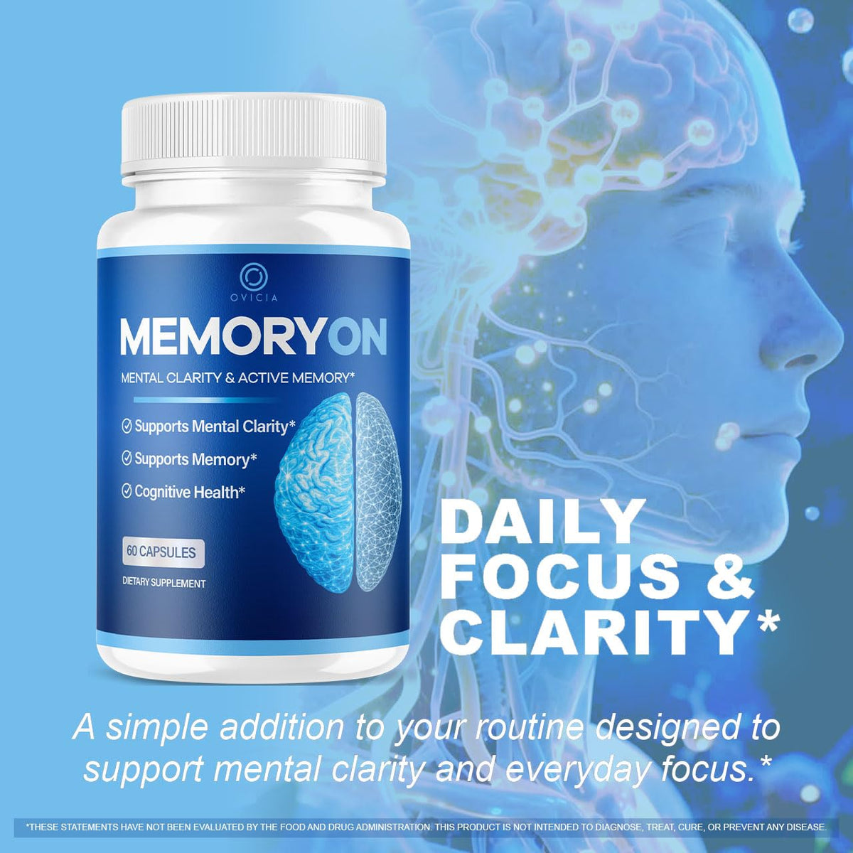 60 Capsules Brain Support Pills O244