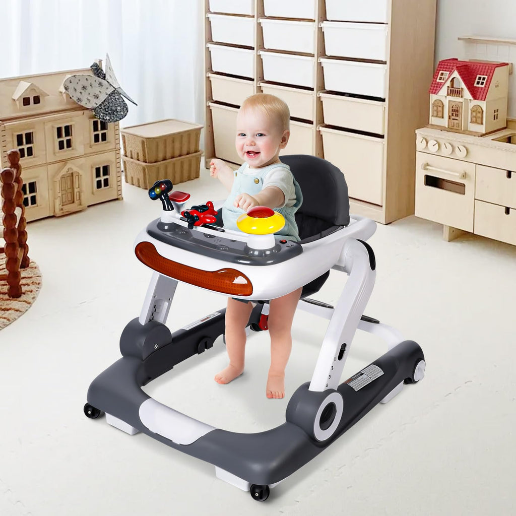 5 in 1 Baby Activity Walker with Wheel, Music & Lights F662983