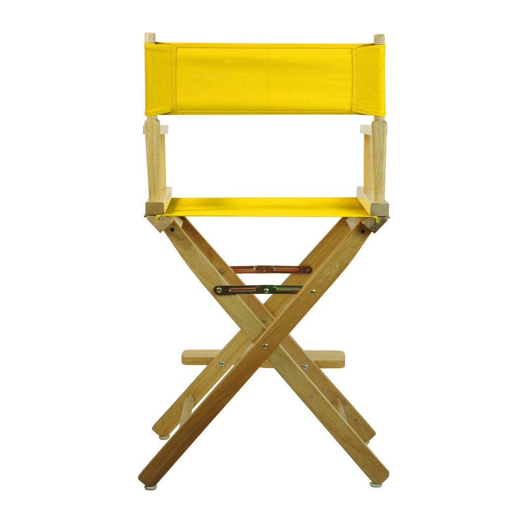 24" Natural Frame-Gold Canvas Director Chair P1739