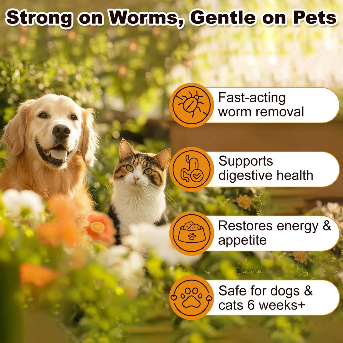 7 Way Dewormer Flavored Chewables for Dogs & Cats, 50 Count V5755