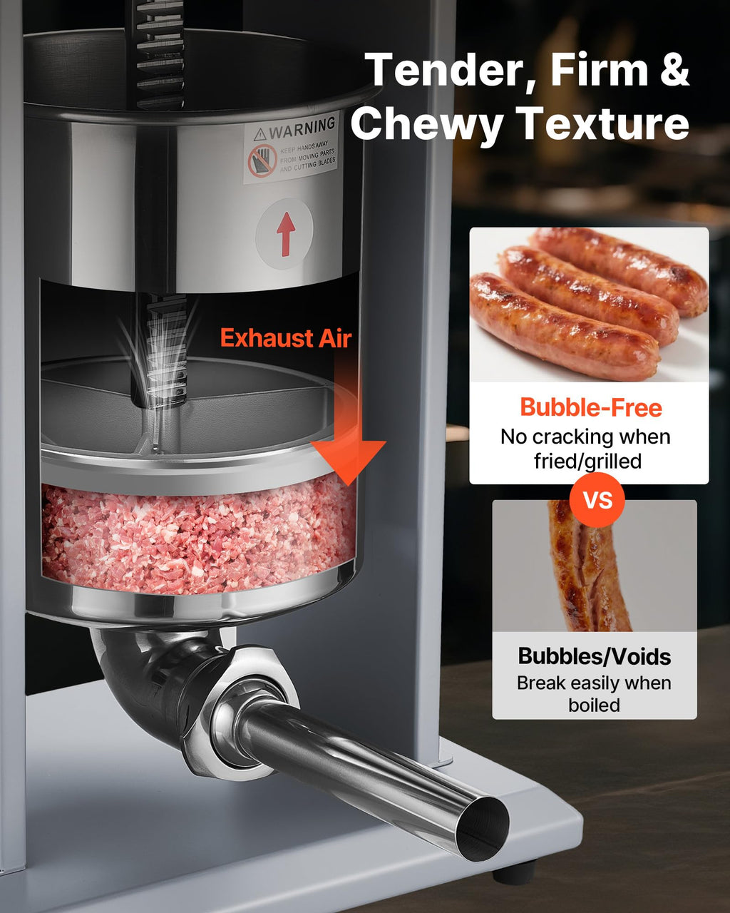 Electric Stainless Steel Sausage Stuffer with Foot Pedal H572895