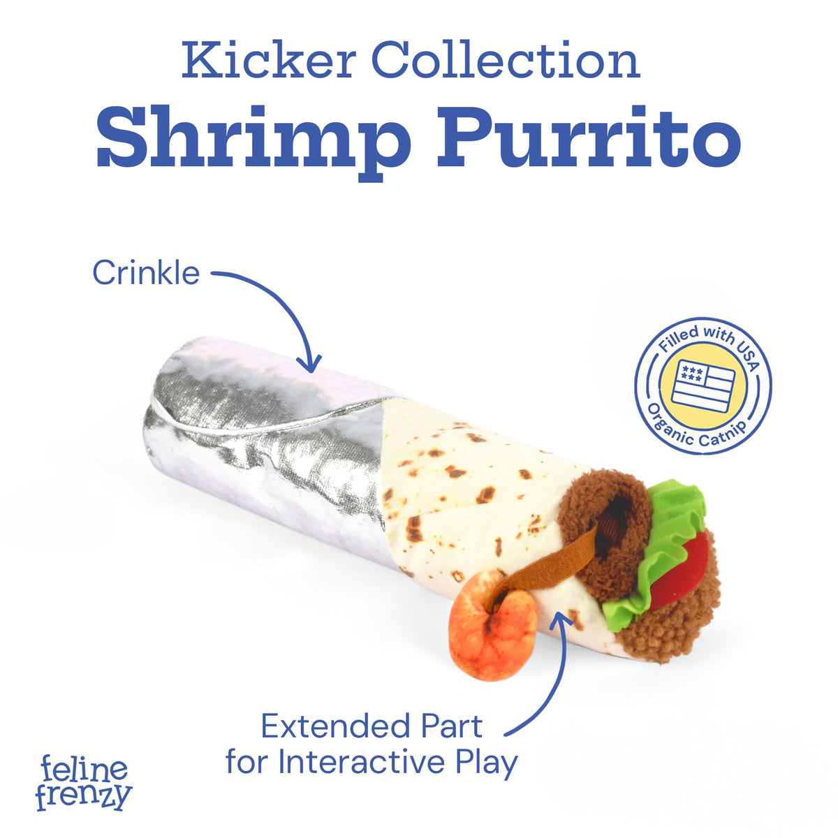 Catnip Filled Interactive Kicker Cat Toy B20334