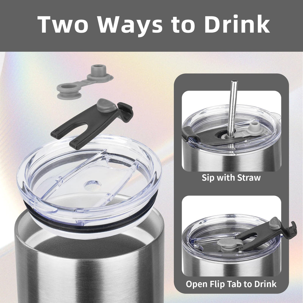 20oz Insulated Tumbler with Lid Straw M528