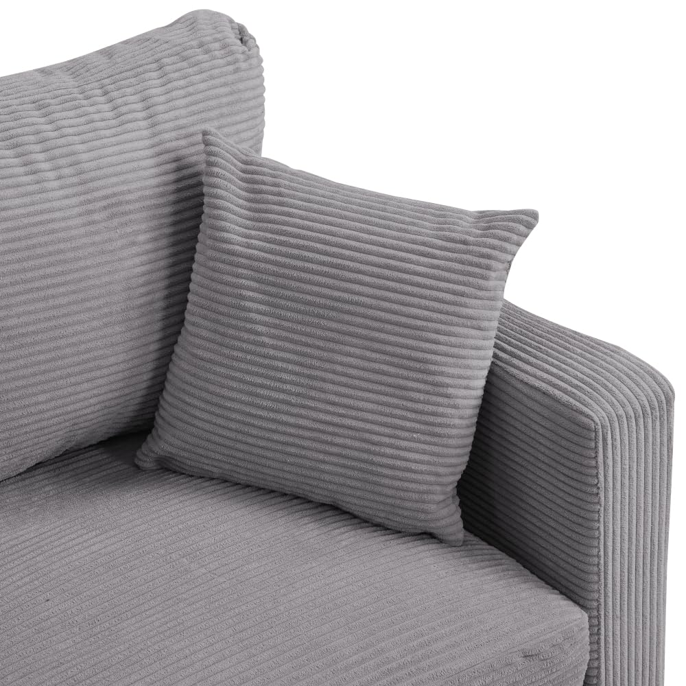 Light Gray 2 Seat Upholstered Sofa D94121