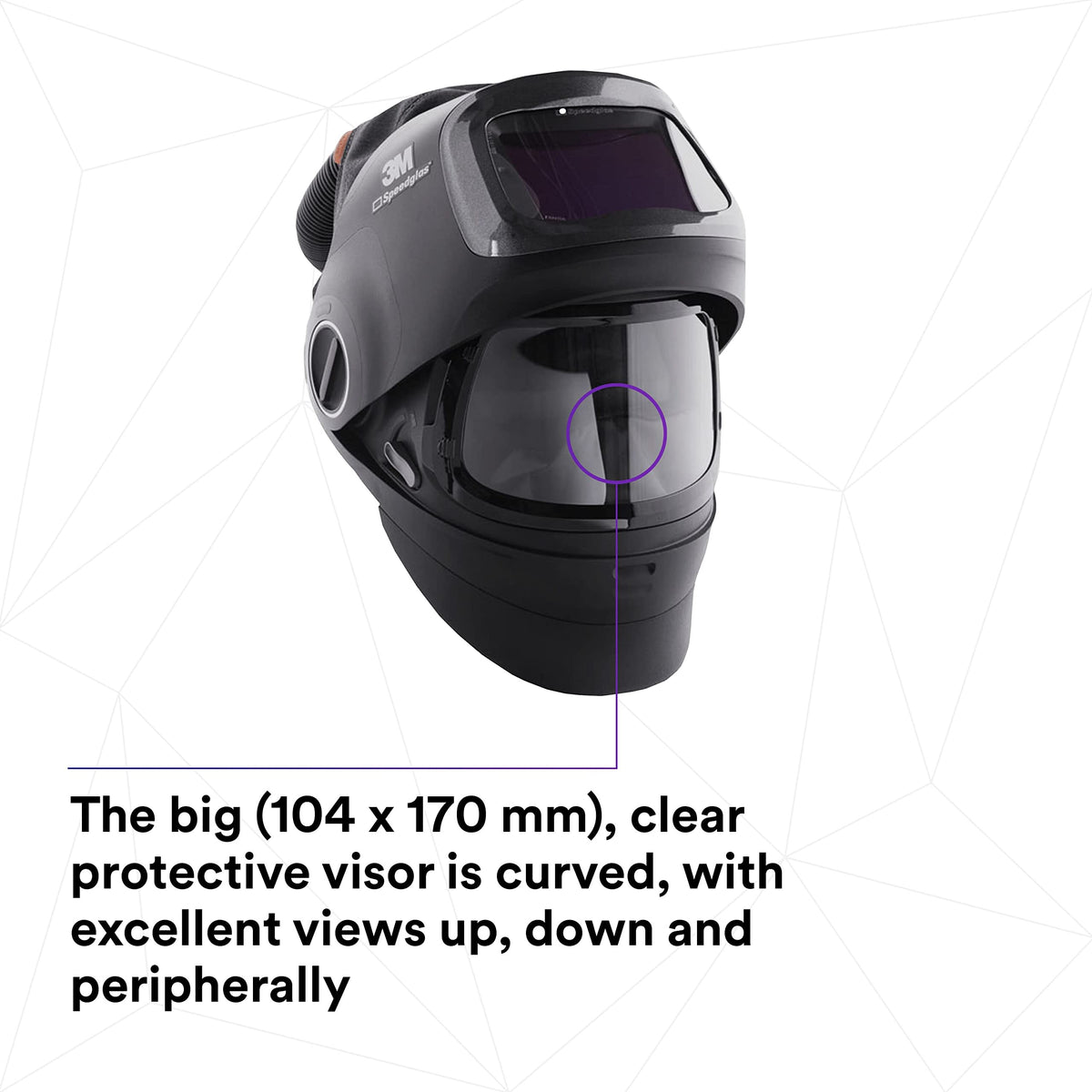 Heavy-Duty Welding Helmet with PAPR Assembly Q474