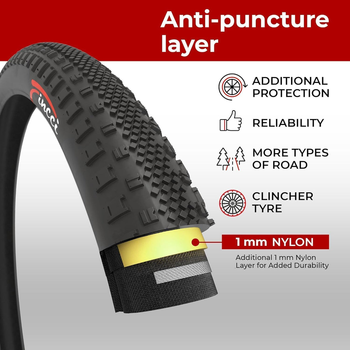 700x38c Gravel Bike Tires & Tube Foldable P3490