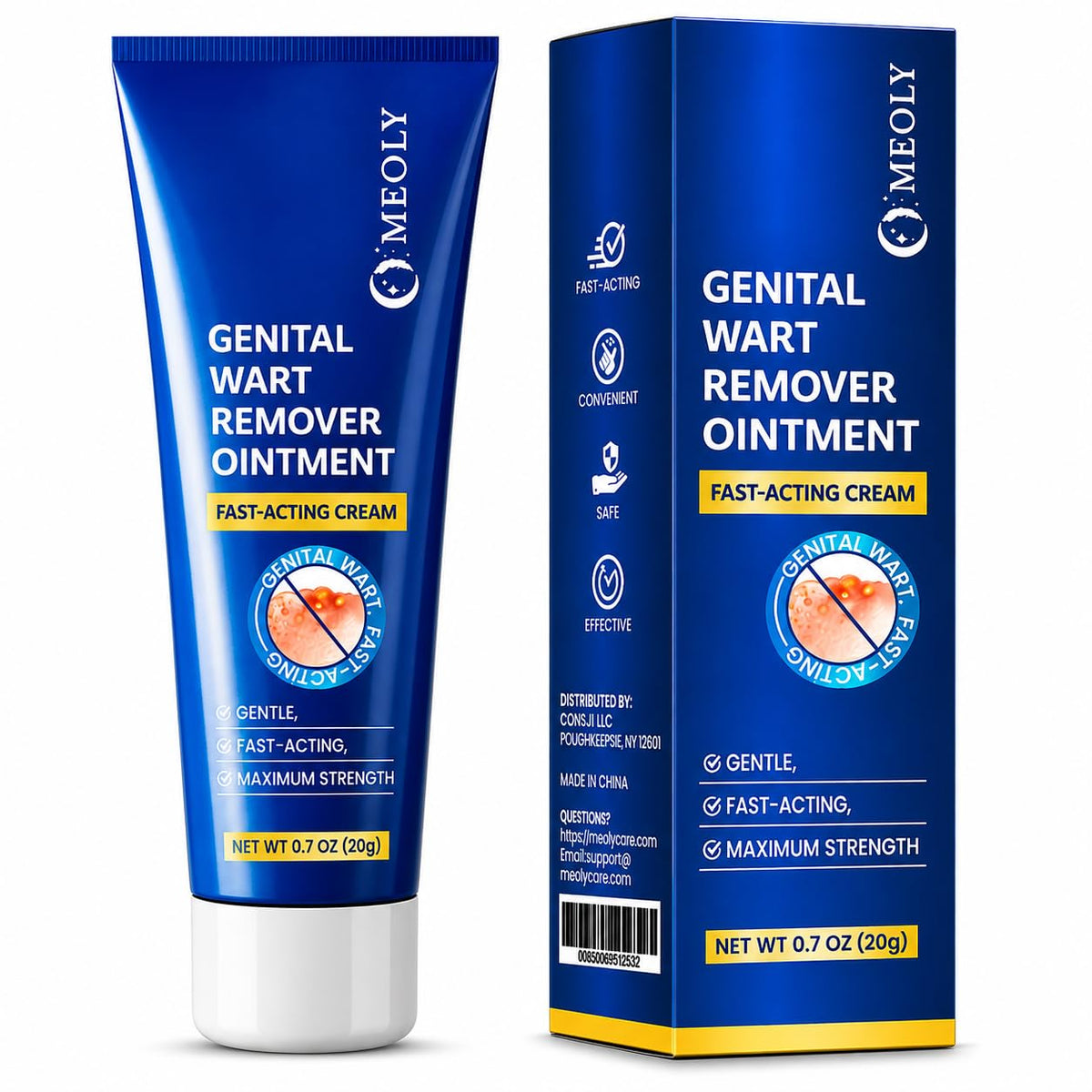 Genital Wart Remover Cream 0.7 oz B2808
