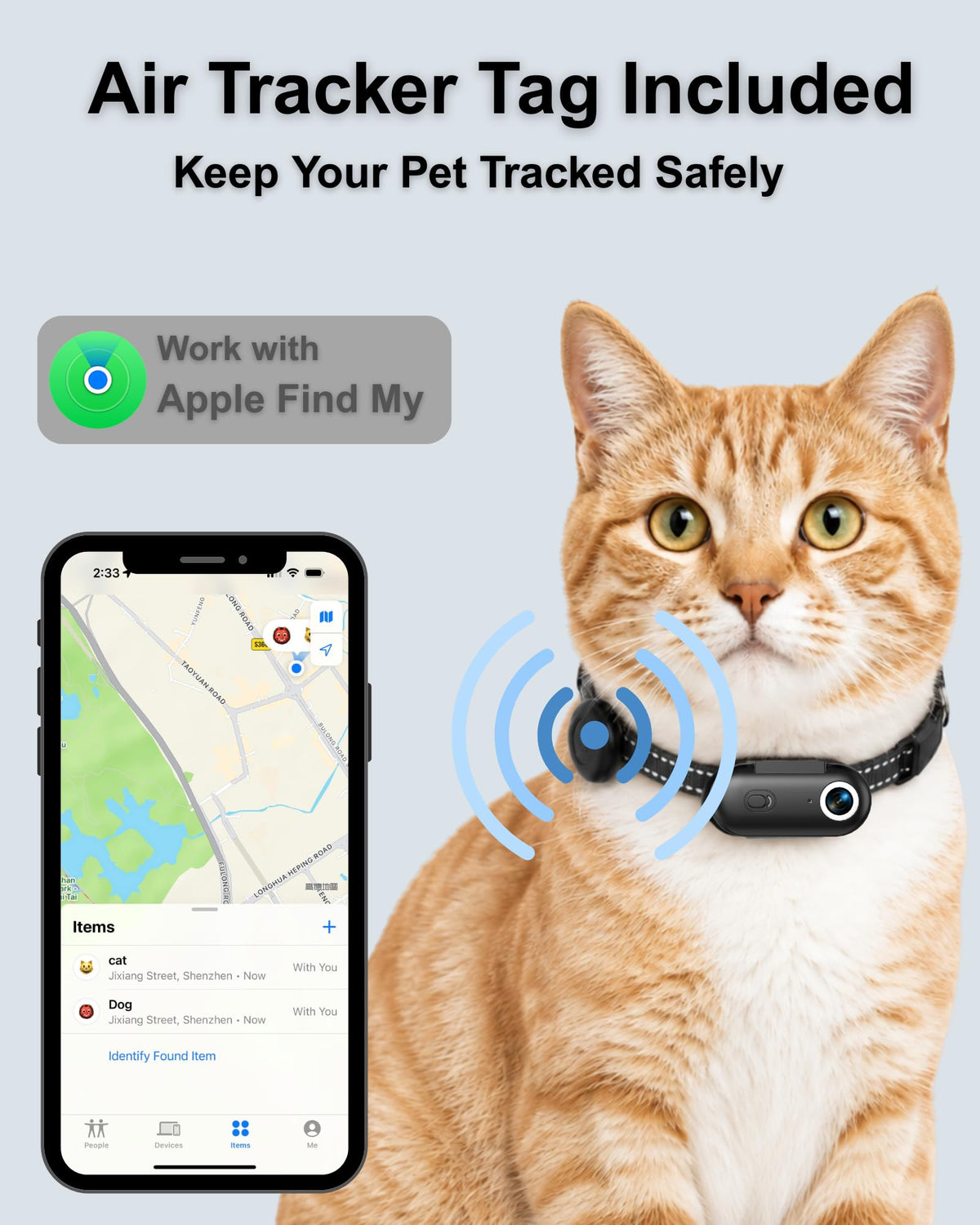 Cat Camera Collar with Location Tracker Q922523