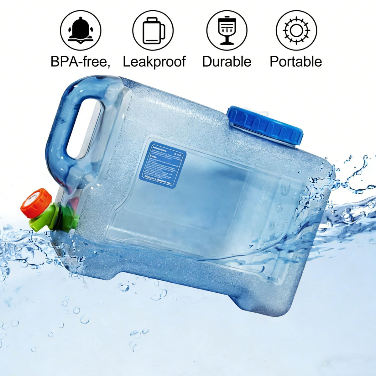 3.17 Gallon BPA Free Water Container with Spigot X819564