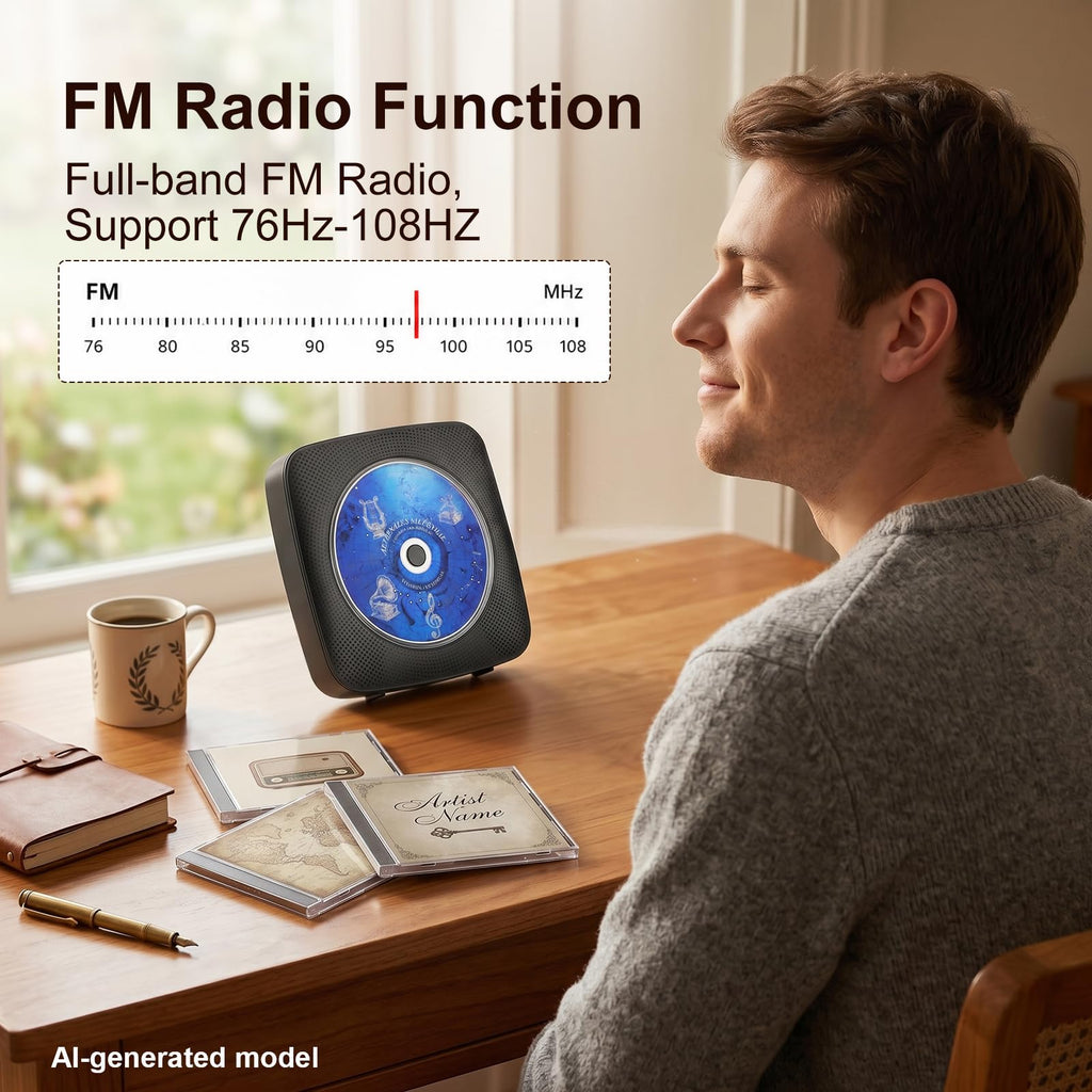 Portable Bluetooth CD Player B9947
