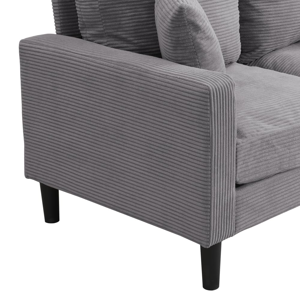 Light Gray 2 Seat Upholstered Sofa D94121