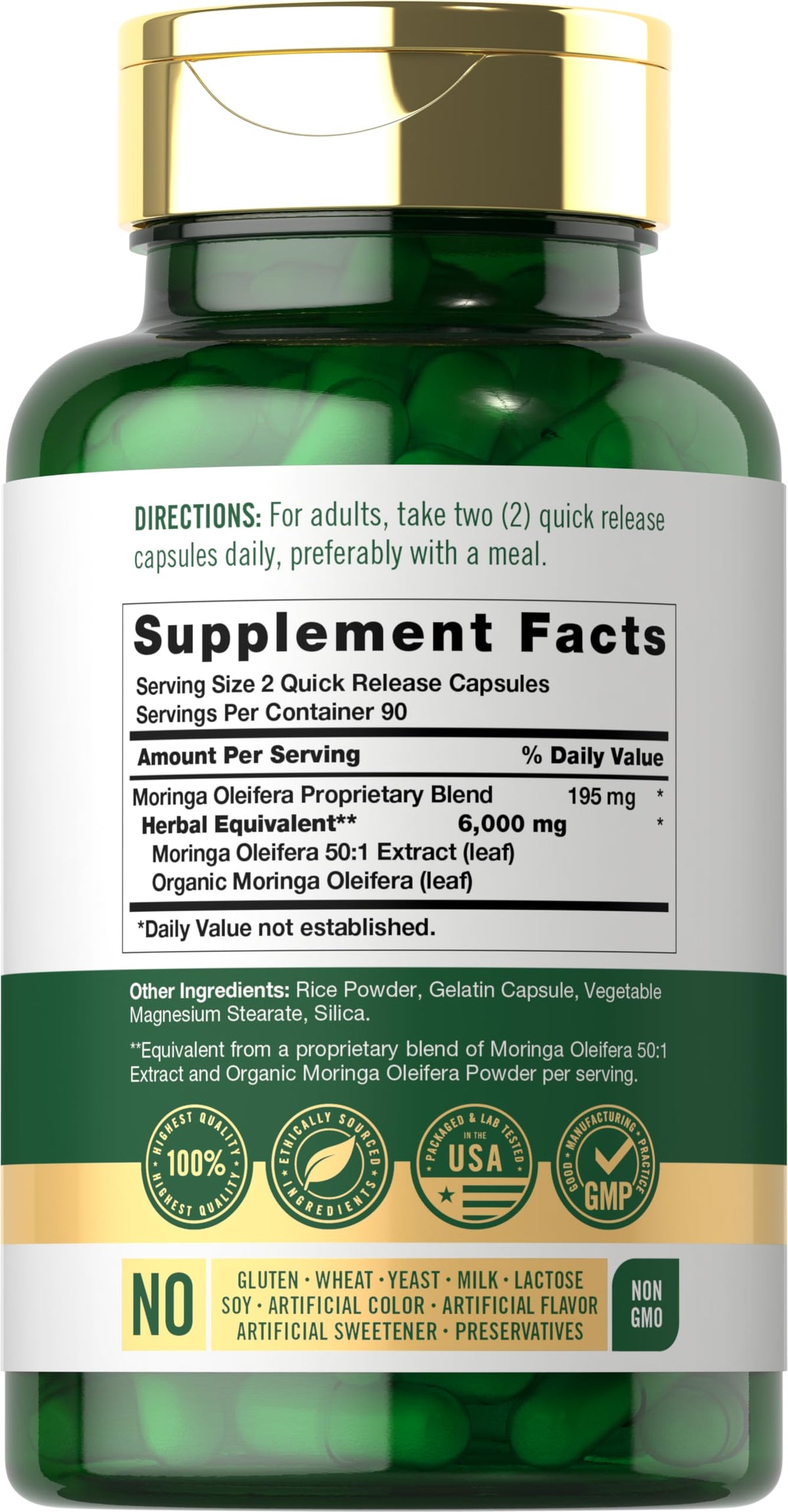 Moringa Oleifera Supplement 180 Capsules R138103