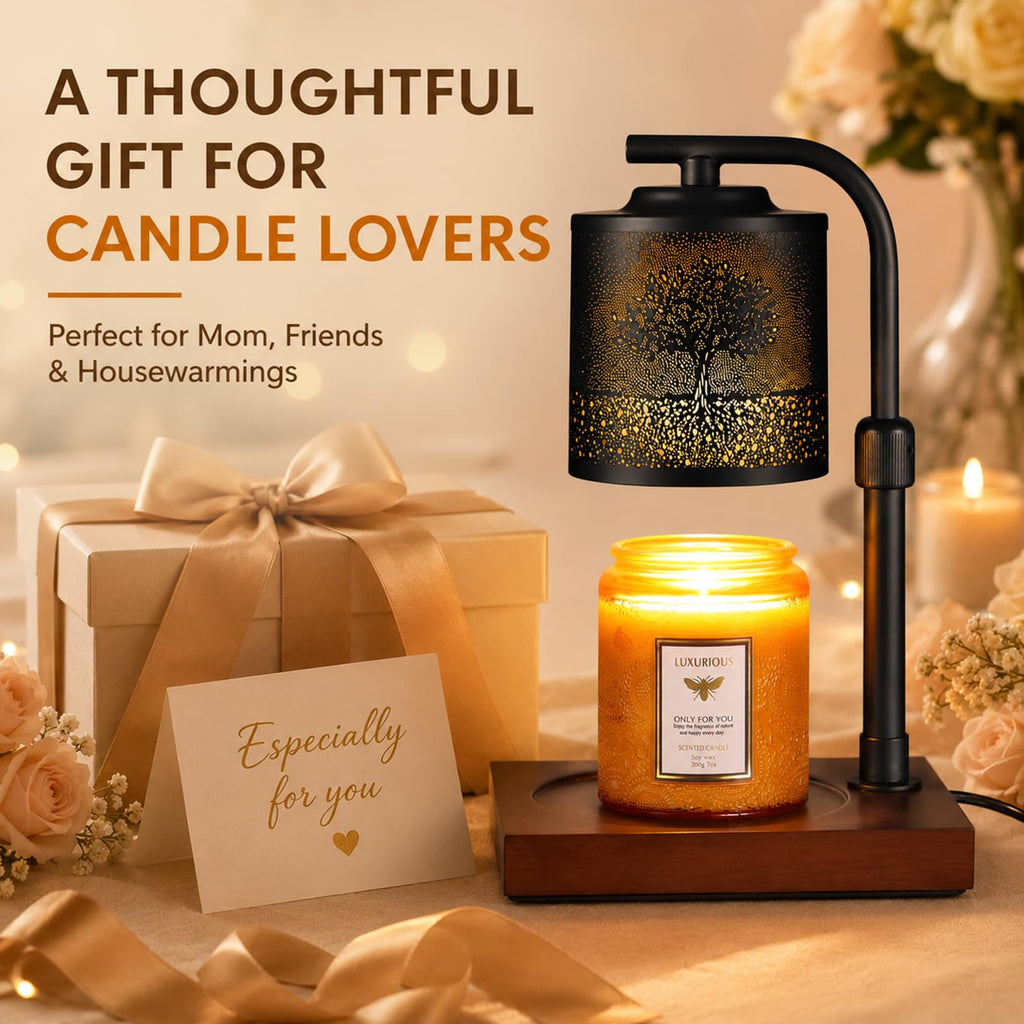 Electric Candle Warmer Lamp Adjustable Height Dimmable E349084