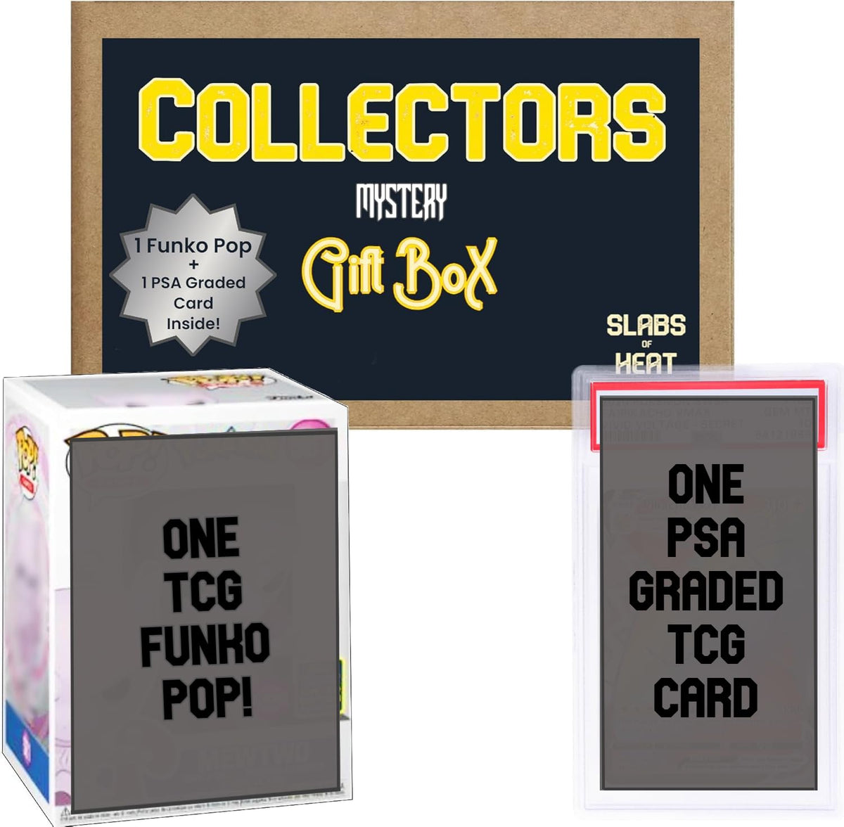 TCG Collector's Gift Box with PSA Graded TCG Card & Funko Pop S95236