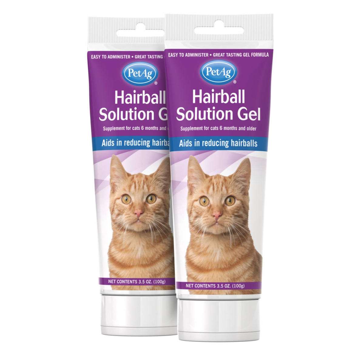 Hairball Solution Gel Supplement for Cats 3.5 oz Pack of 2 B64102
